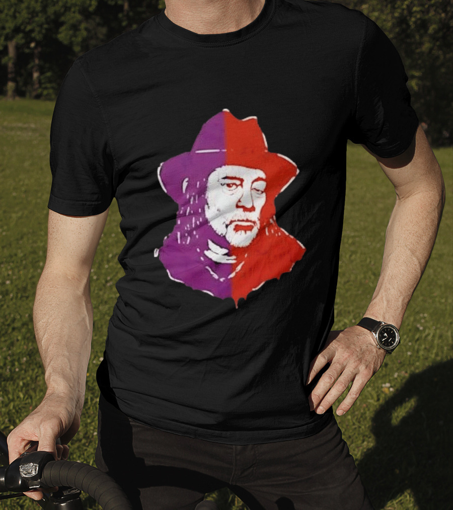 Willie Nelson Face Pop Art Style Cowboy Hat T-Shirt