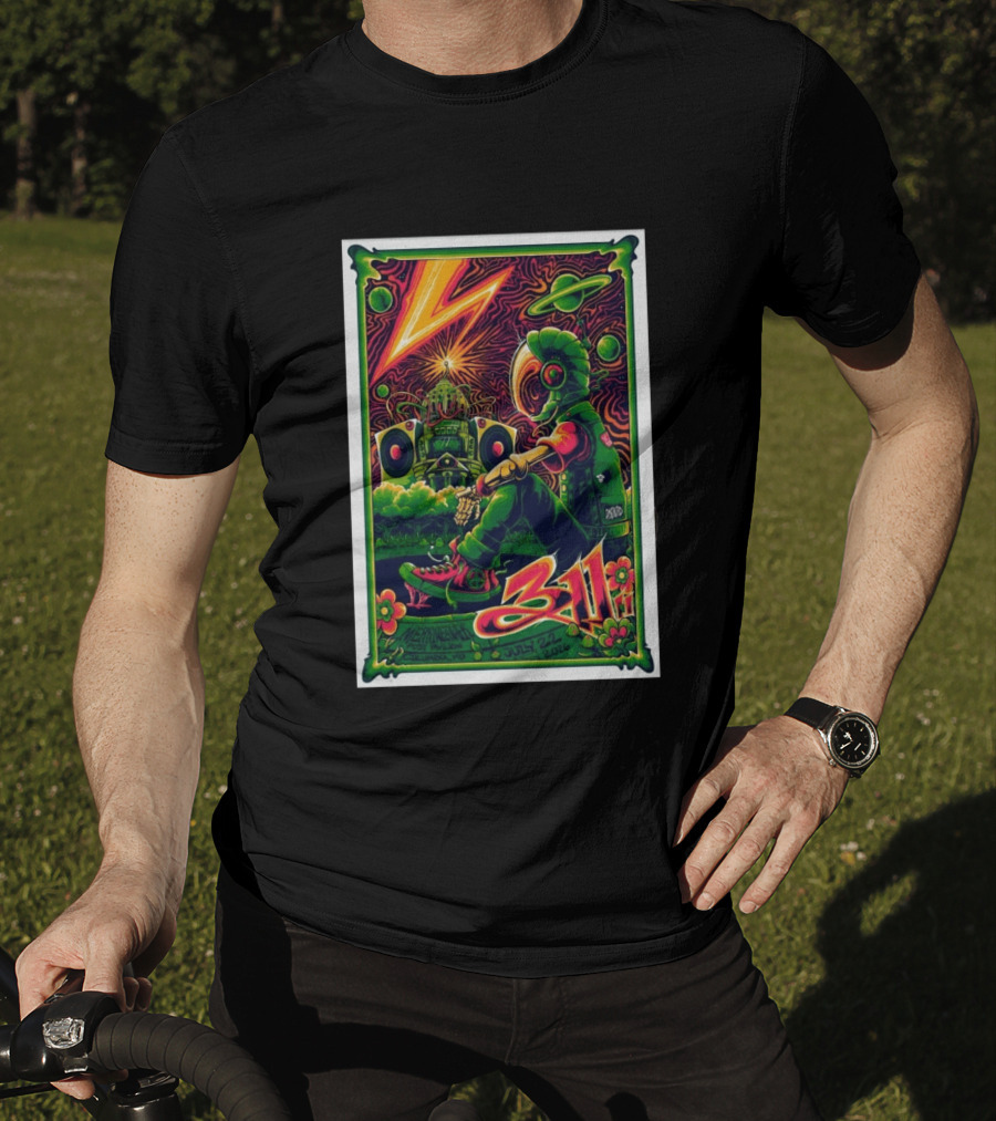 311 Merriweather Post Pavilion Columbia MD July 22 2026 Psychedelic Robot Alien T-Shirt