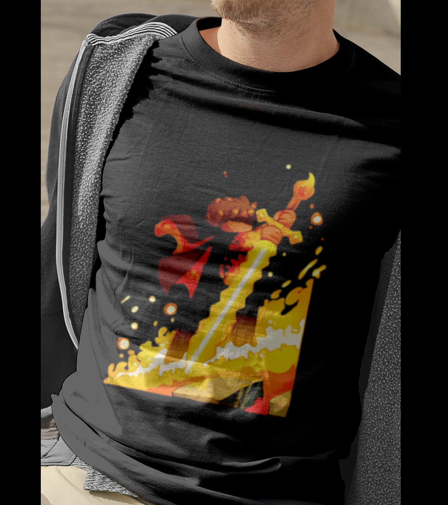 FlameFrags Sword Gaming Fantasy Adventure Warrior T-Shirt