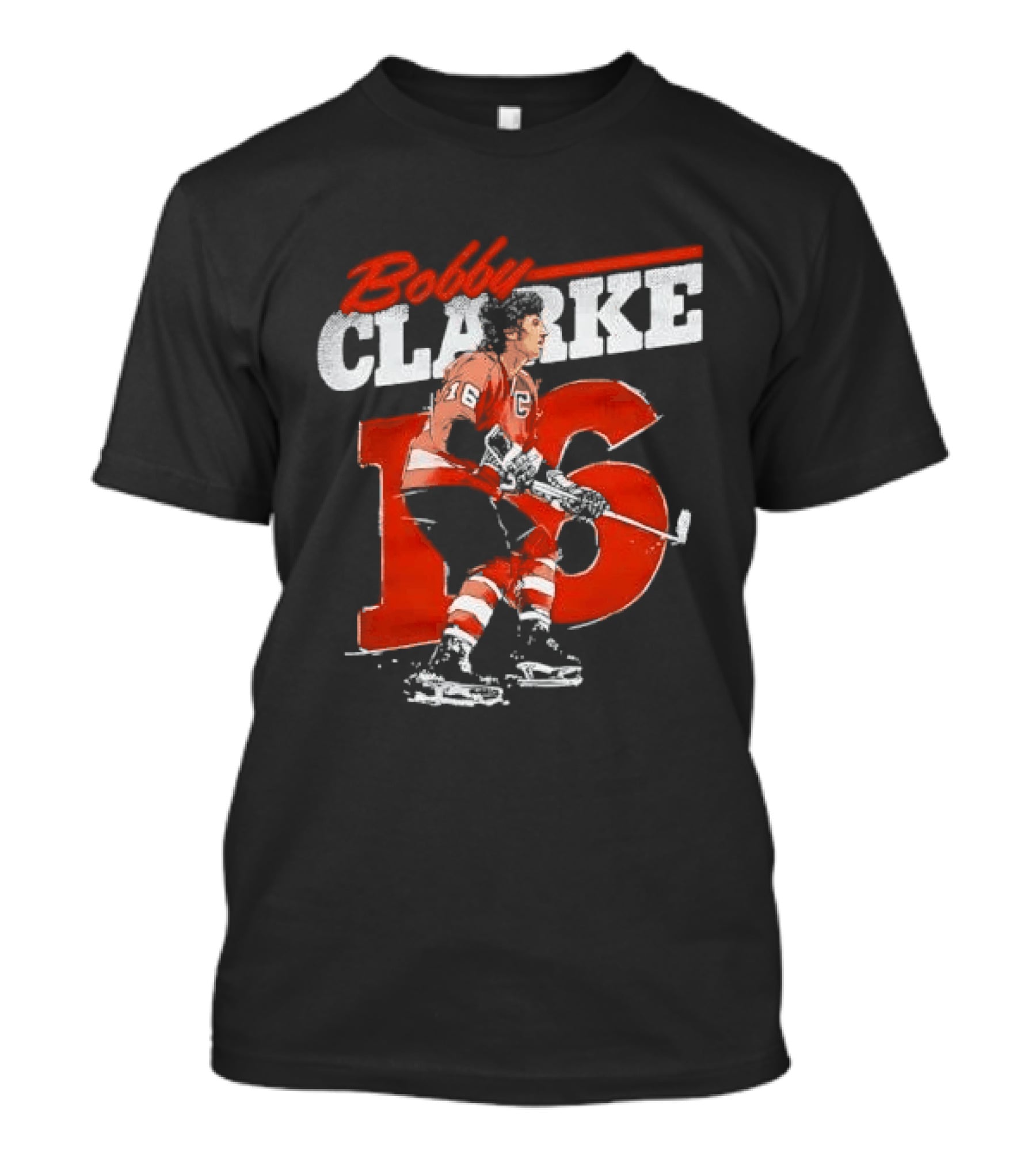 Bobby Clarke 16 Philadelphia Flyers Ice Hockey Legend T-Shirt