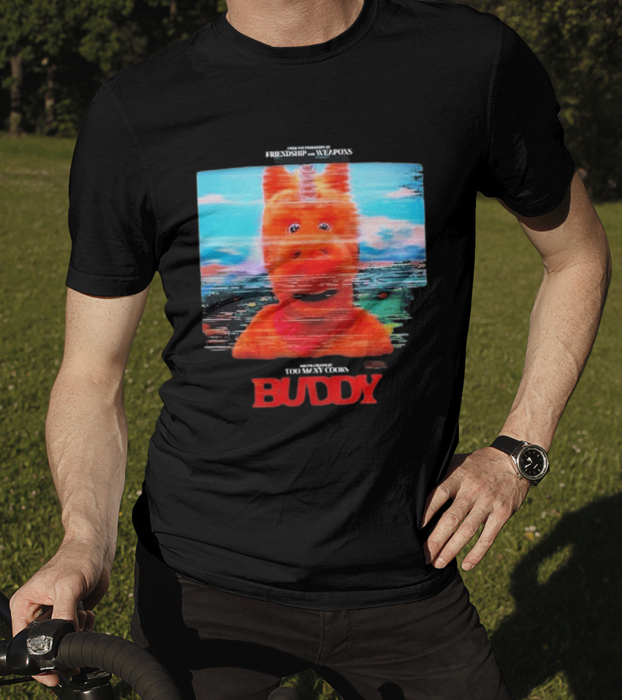 Buddy Unicorn Friendship And Weapons Movie Premiere August 28 2026 T-Shirt