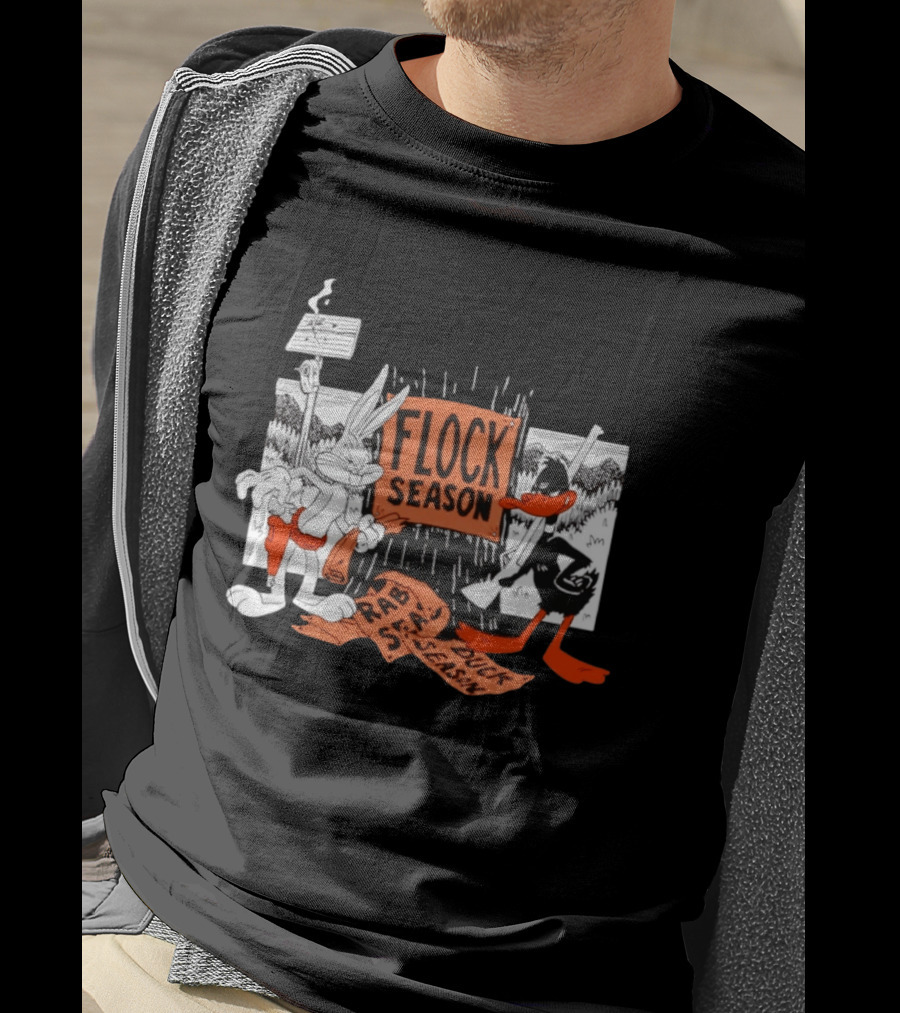 Bugs Bunny Daffy Duck Flock Season Looney Tunes Rabbit Season Duck Season T-Shirt