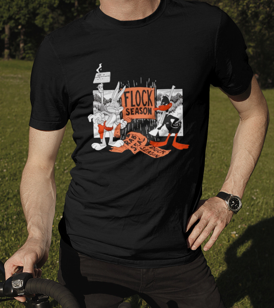 Bugs Bunny Daffy Duck Flock Season Looney Tunes Rabbit Season Duck Season T-Shirt