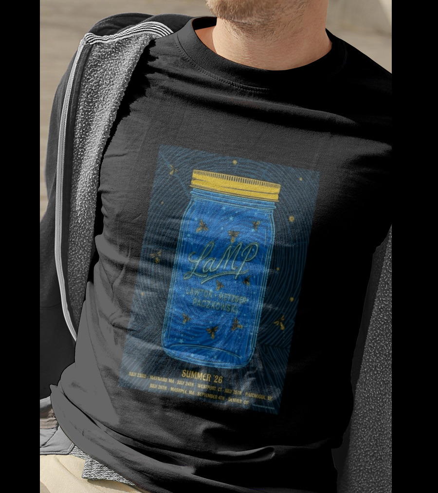 LAMP Summer '26 Tour Lawton Metzger Paczkowski With Fireflies And Dates T-Shirt