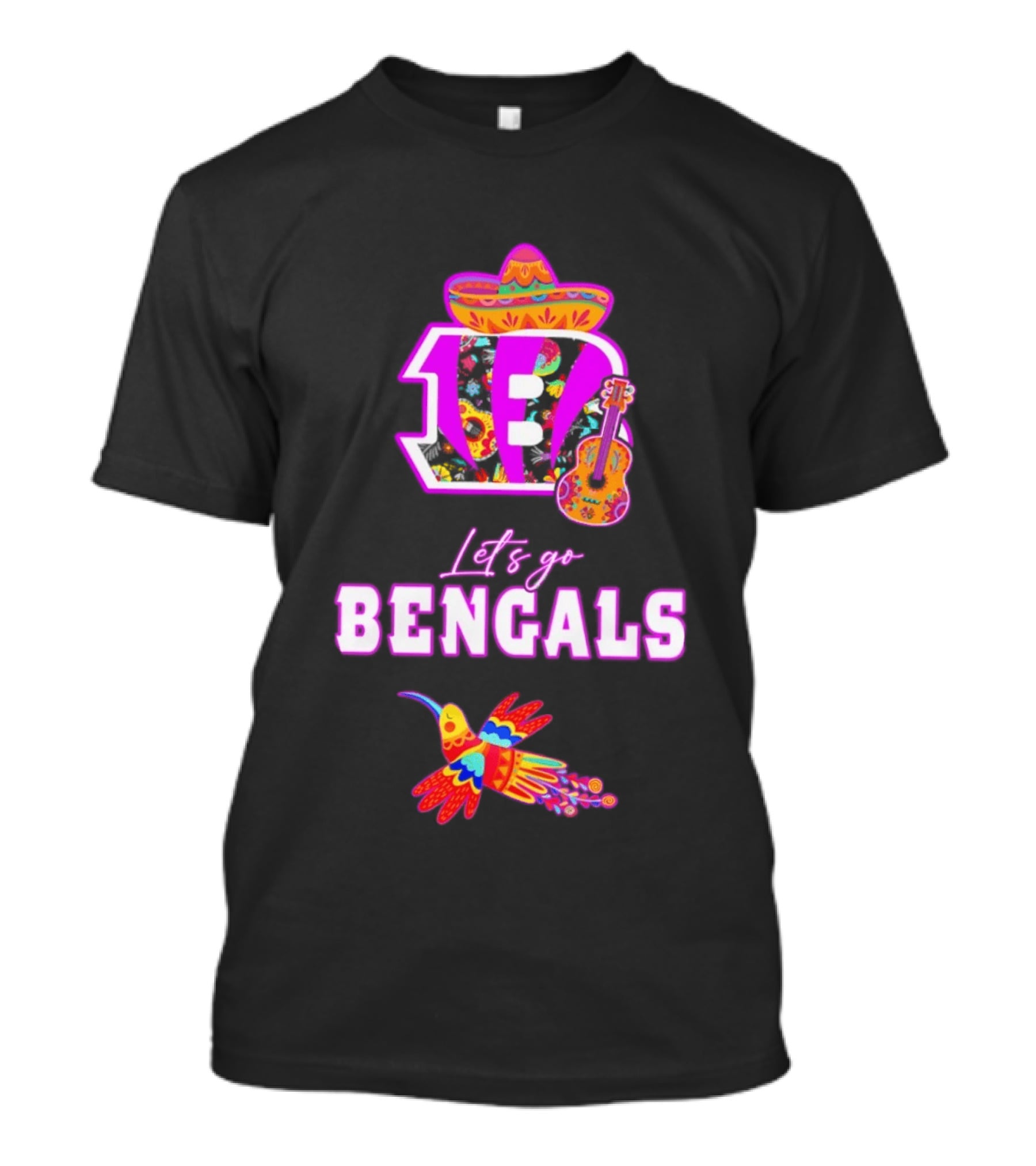 Let's Go Bengals Hispanic Heritage Fiesta Mexican Celebration T-Shirt
