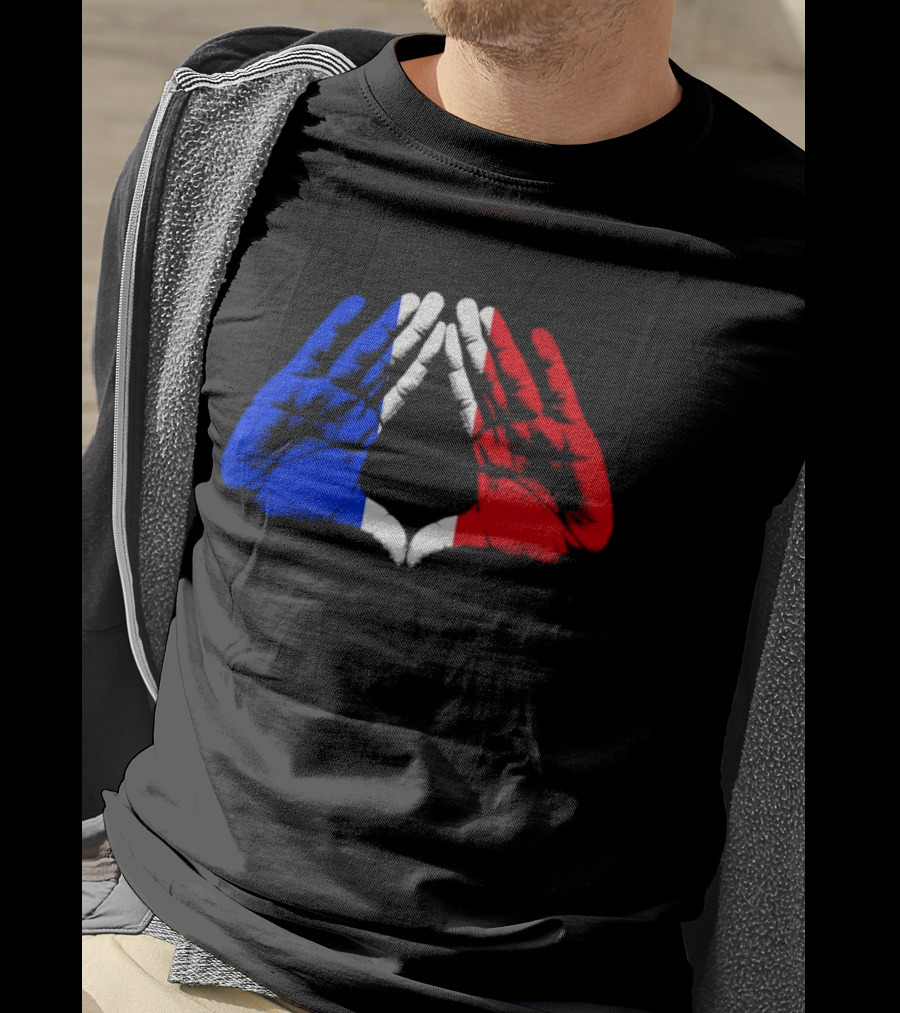 Reasonable Doubt 30th Anniversary Paris Tour French Flag Hands Icon J Z30 T-Shirt