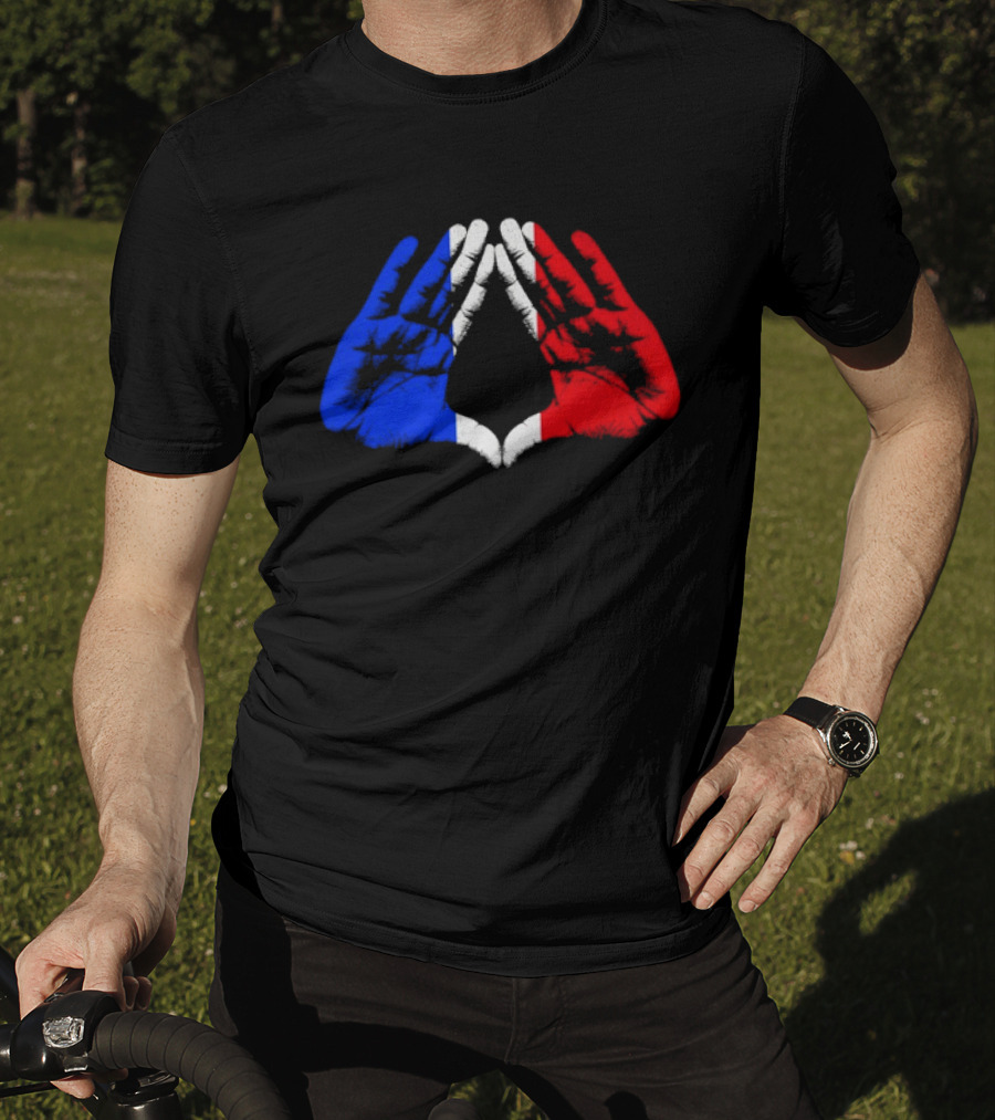 Reasonable Doubt 30th Anniversary Paris Tour French Flag Hands Icon J Z30 T-Shirt