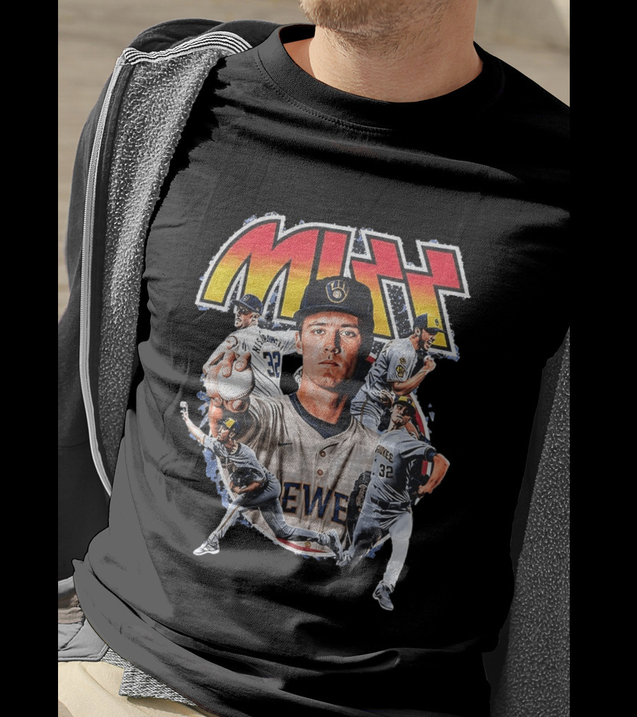 MIZZ Milwaukee Brewers Christian Yelich MLB Rock N' Roll T-Shirt