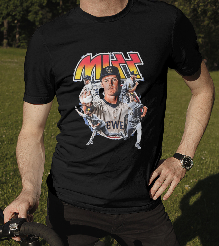 MIZZ Milwaukee Brewers Christian Yelich MLB Rock N' Roll T-Shirt