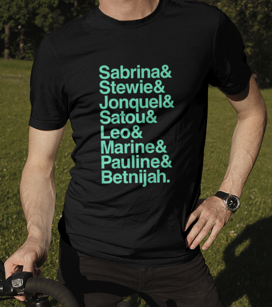 New York Women's Basketball Sabrina Stewie Jonquel Satou Leo Marine Pauline Betnijah Ampersand 2026 T-Shirt