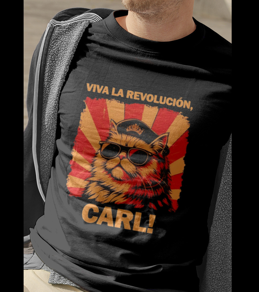 Viva La Revolución Carl Persian Cat King T-Shirt