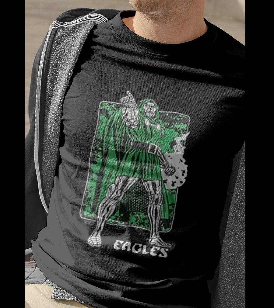 Philadelphia Eagles Marvel Doctor Doom Power Collaboration 2026 T-Shirt