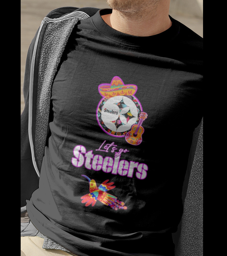 Pittsburgh Steelers Let's Go Fiesta Mexican Folk Hispanic Heritage T-Shirt