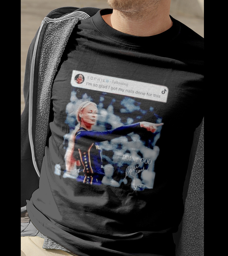 Sophie Cunningham Point God Indiana Fever I'm So Glad I Got My Nails Done For This T-Shirt