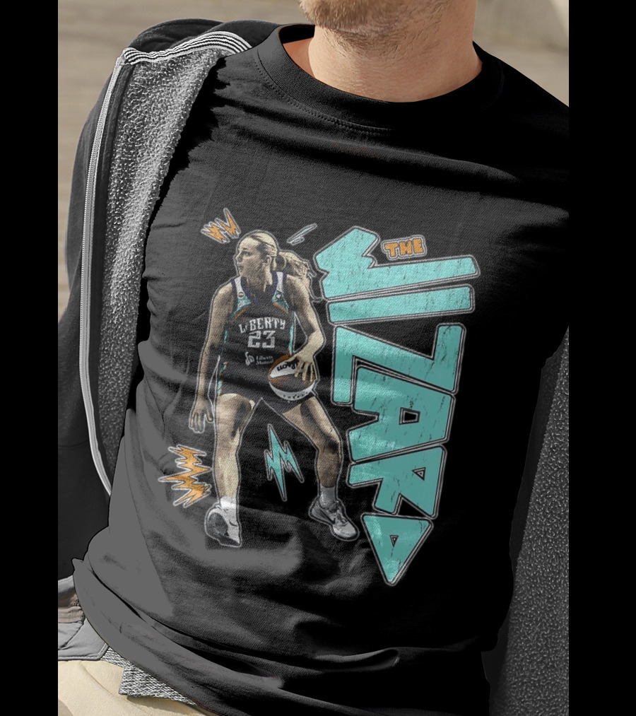 New York Liberty WNBA The Wizard Marine Johannès 23 Basketball T-Shirt