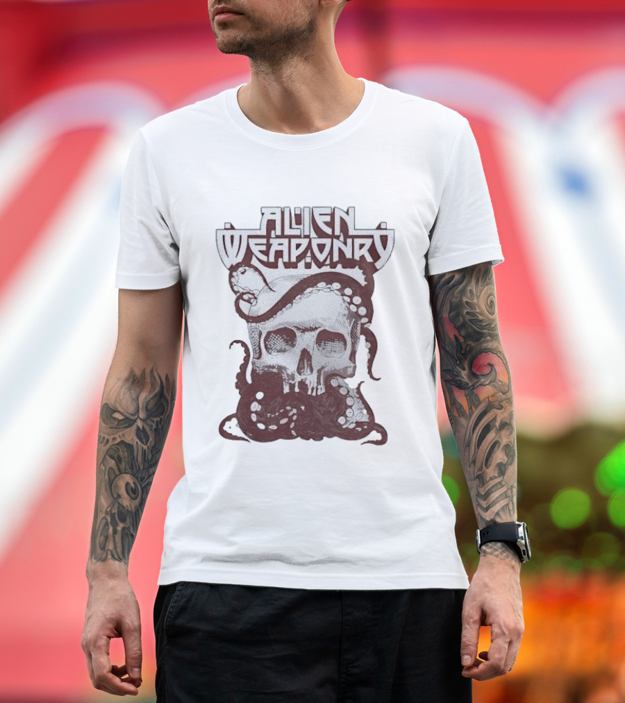 Alien Weaponry Skull Octopus Band Merchandise T-Shirt
