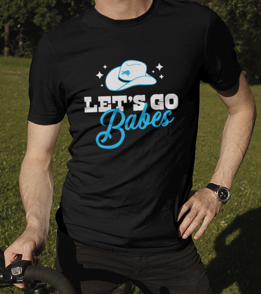 Western Fashion Let's Go Babes Buffalo Bills Cowboy Hat T-Shirt