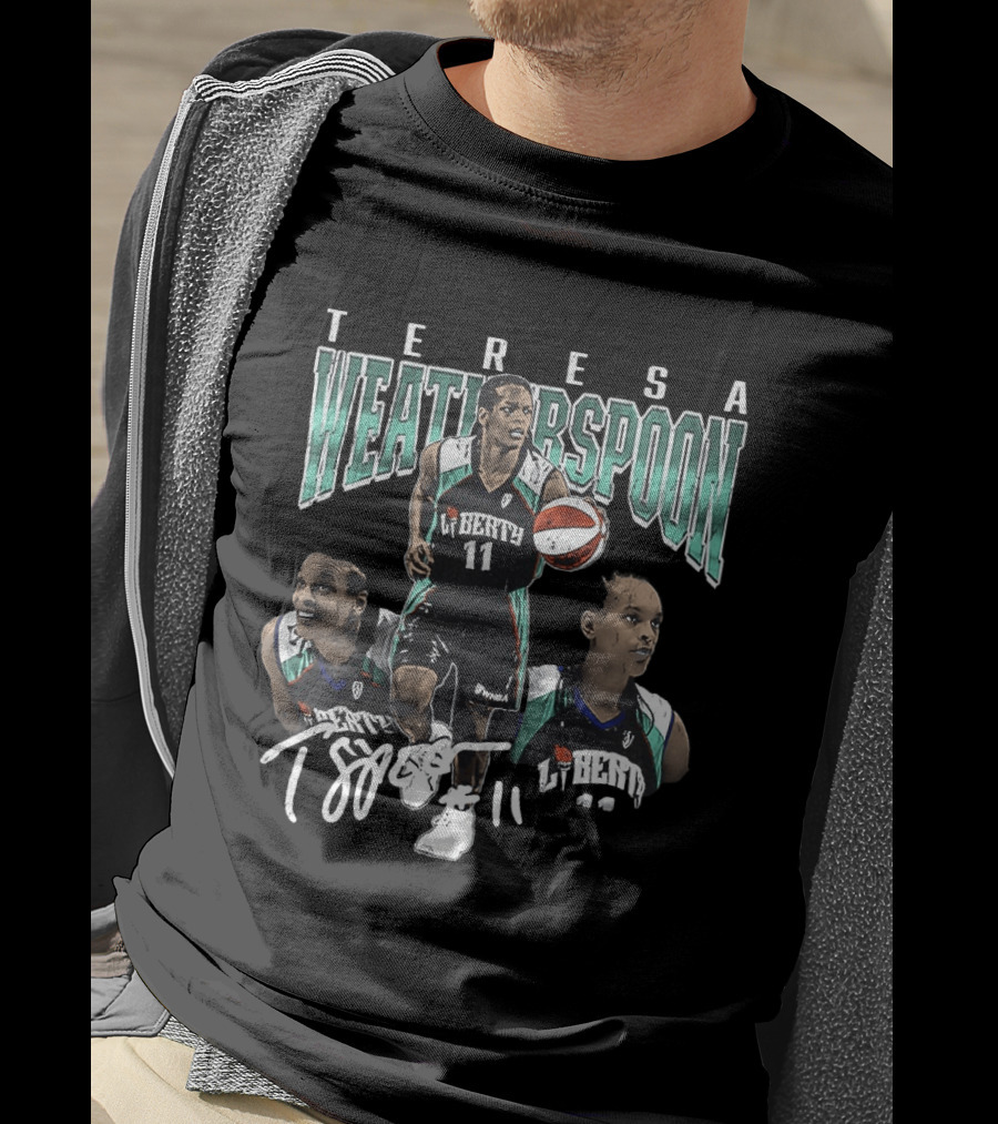 Teresa Weatherspoon New York Liberty 11 Spoon Basketball T-Shirt