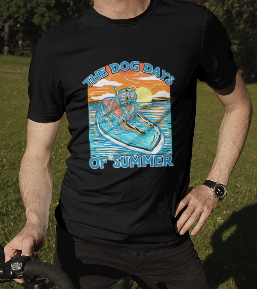 The Dog Days Of Summer Golden Retriever Snorkeling Adventure T-Shirt