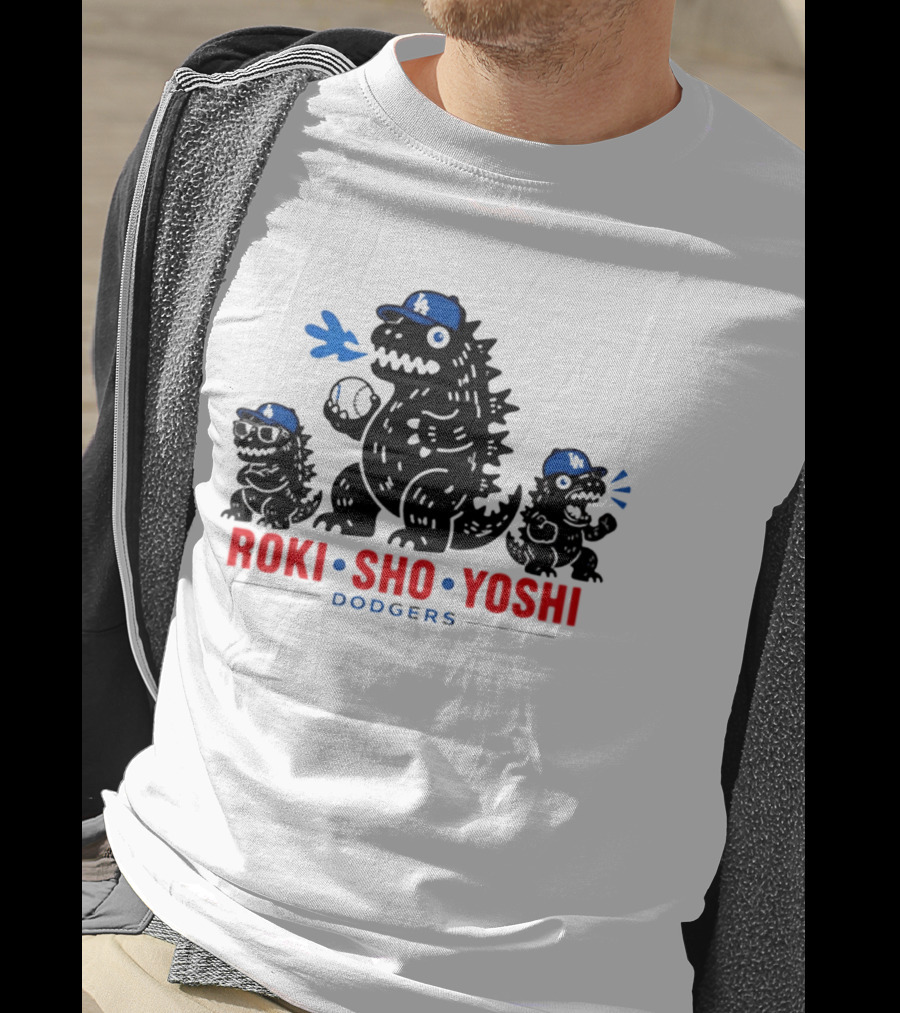 Roki Sho Yoshi Dodgers LA Cap Monsters T-Shirt