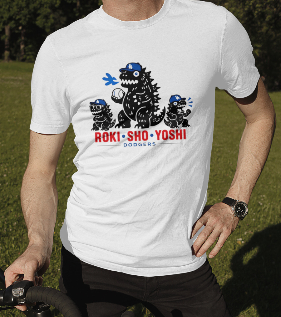 Roki Sho Yoshi Dodgers LA Cap Monsters T-Shirt