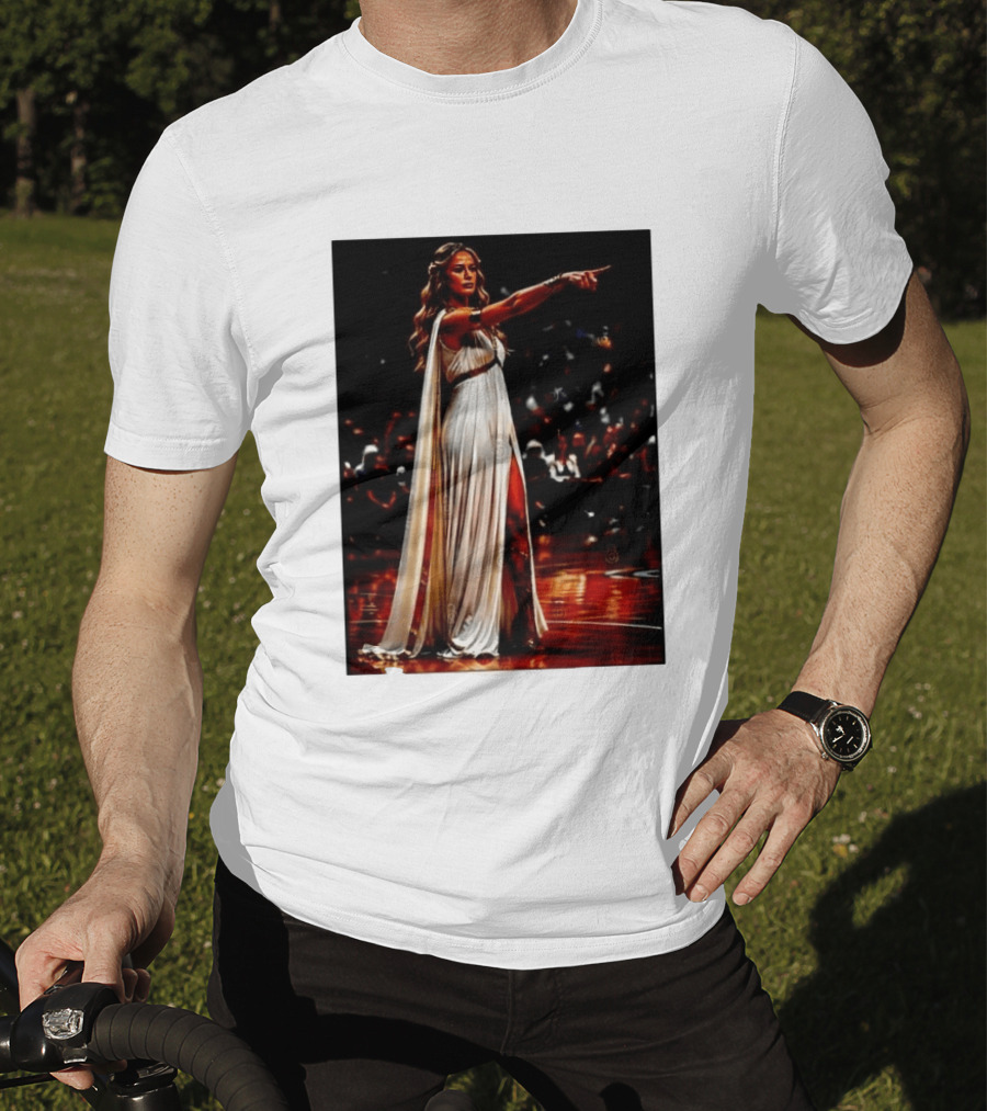 Sophia Cunningham WNBA Goddess Pointing Her Finger Basketball Victory Empowerment T-Shirt