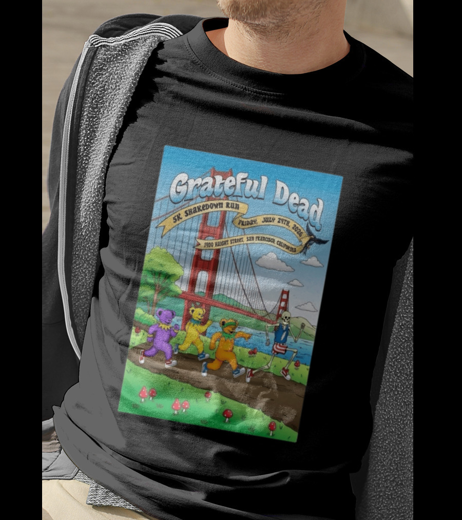 Grateful Dead 5K Shakedown Run July 24 2026 San Francisco California T-Shirt