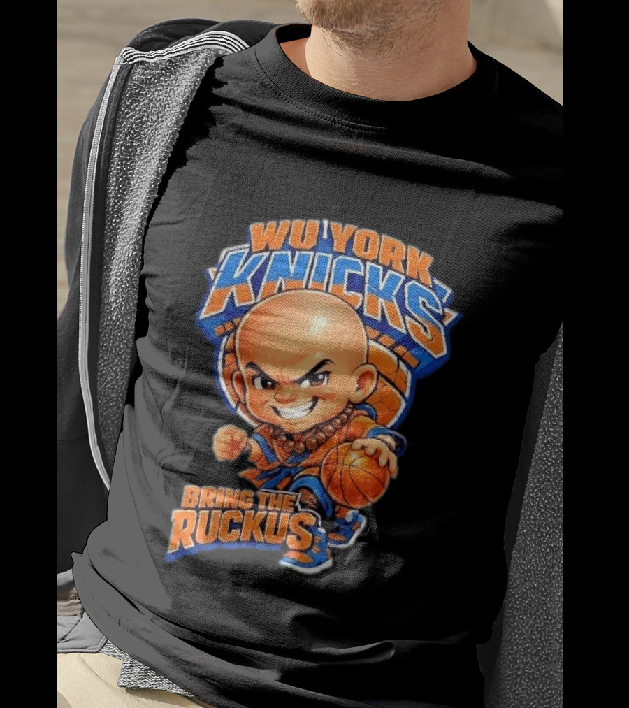 Wu York Knicks Bring The Ruckus Basketball Shaolin Monastic T-Shirt