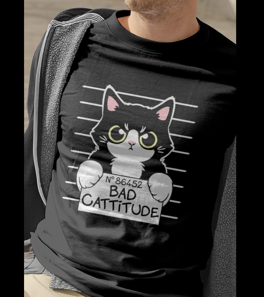 Bad Cattitude Cat Shot N° 35452 T-Shirt