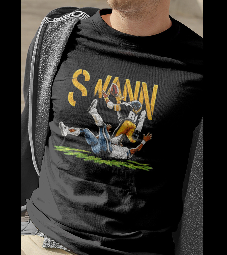 Lynn Swann 88 Pittsburgh Steelers Football Catch Painting T-Shirt