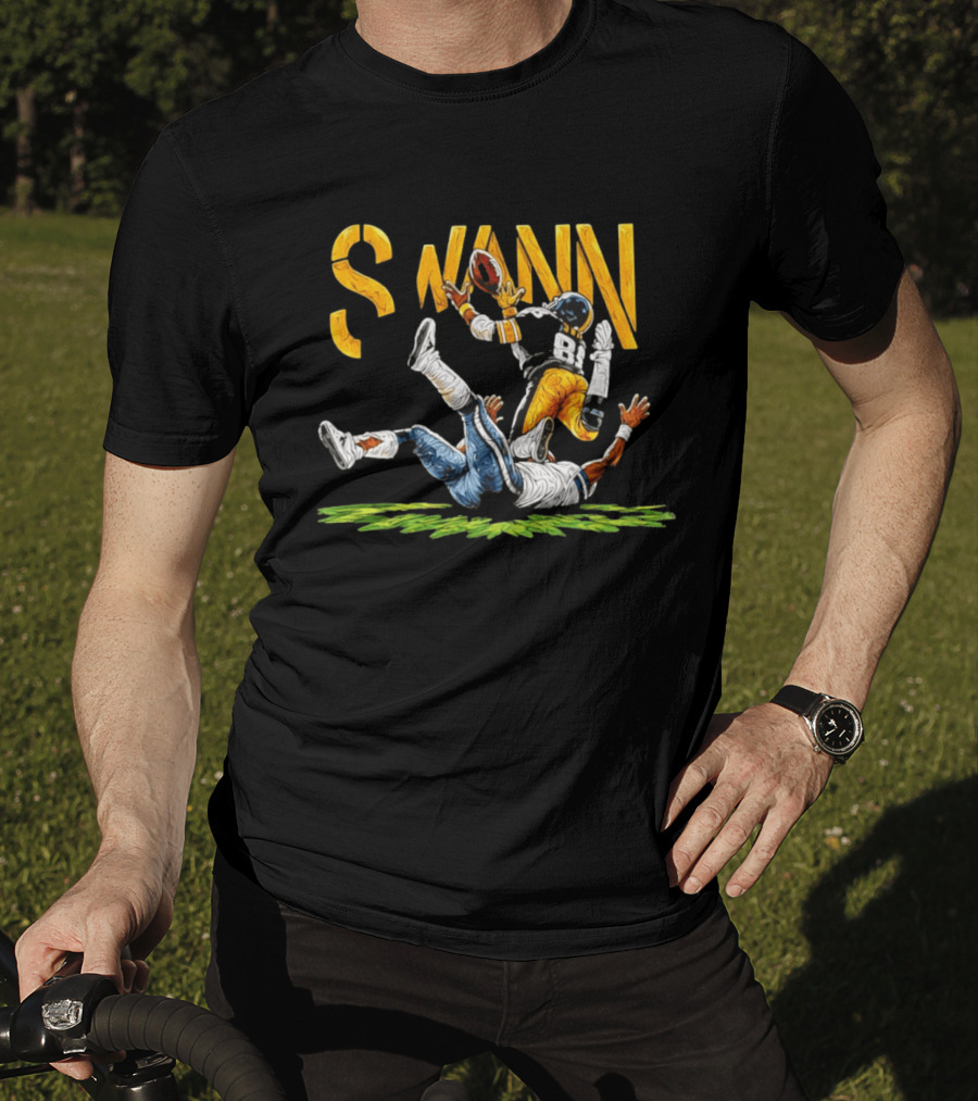 Lynn Swann 88 Pittsburgh Steelers Football Catch Painting T-Shirt