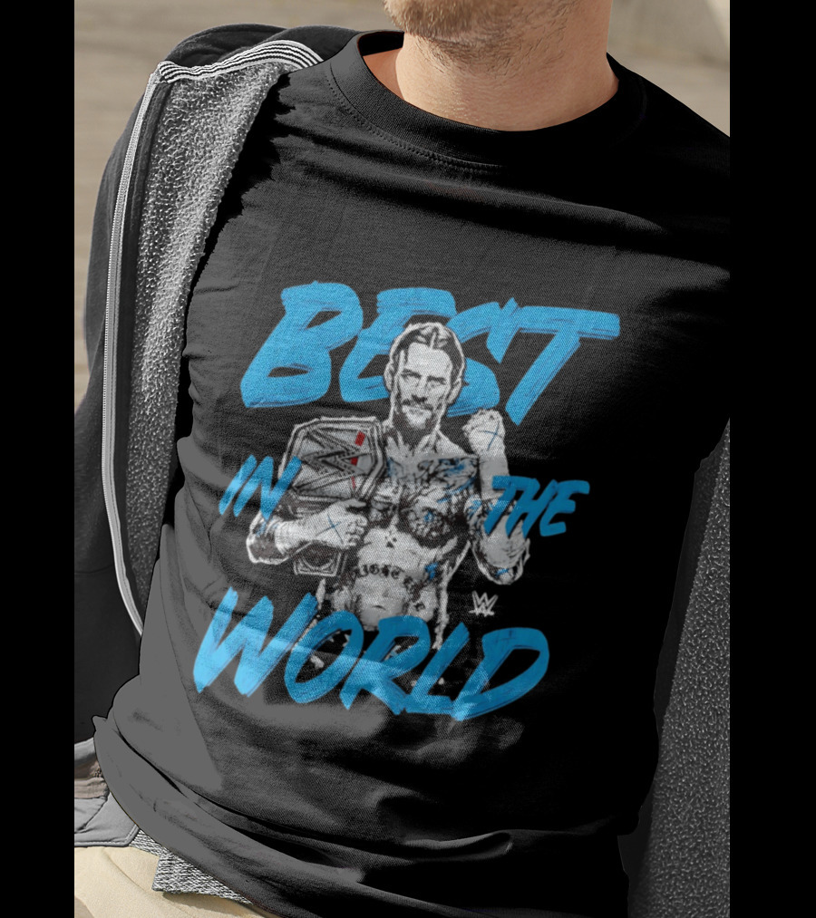 CM Punk Best In The World WWE Champion Sketch T-Shirt
