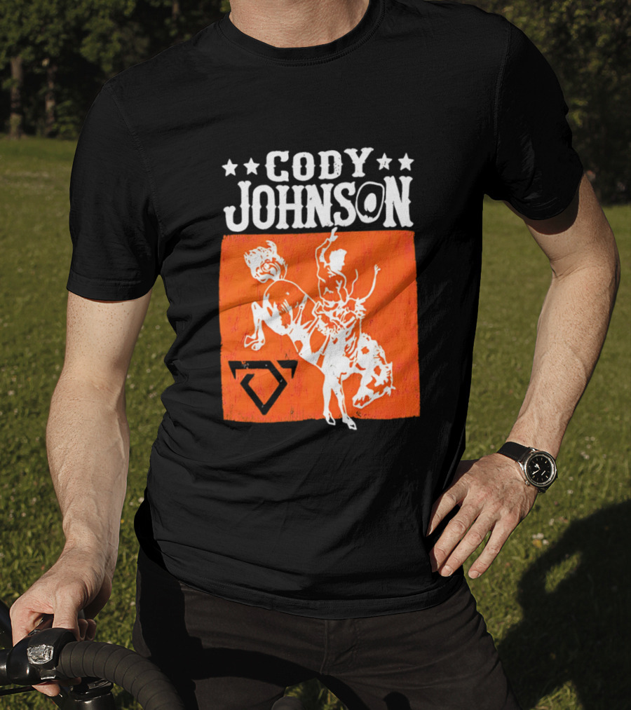Cody Johnson Cowboy Rodeo Bucking Horse Vintage Western T-Shirt