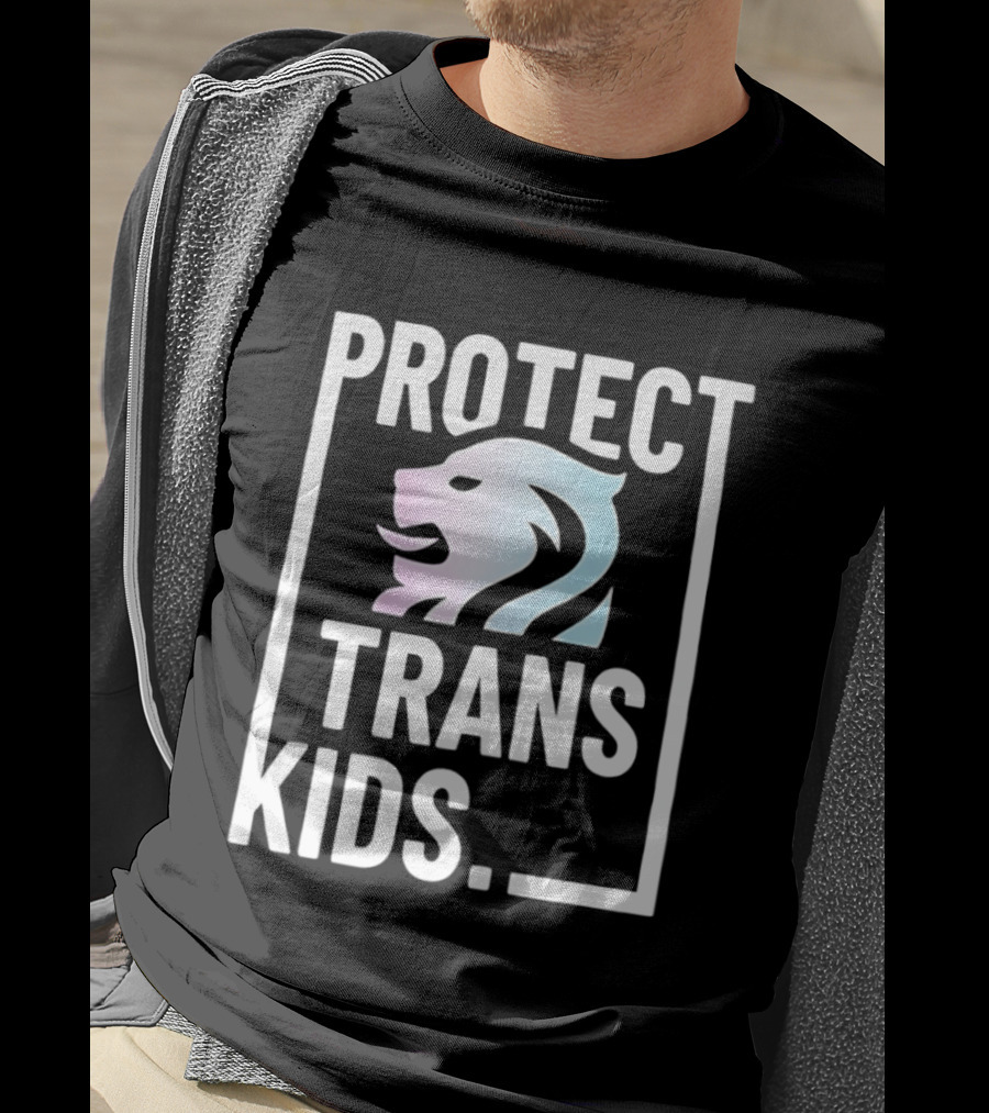 Protect Trans Kids Lion T-Shirt