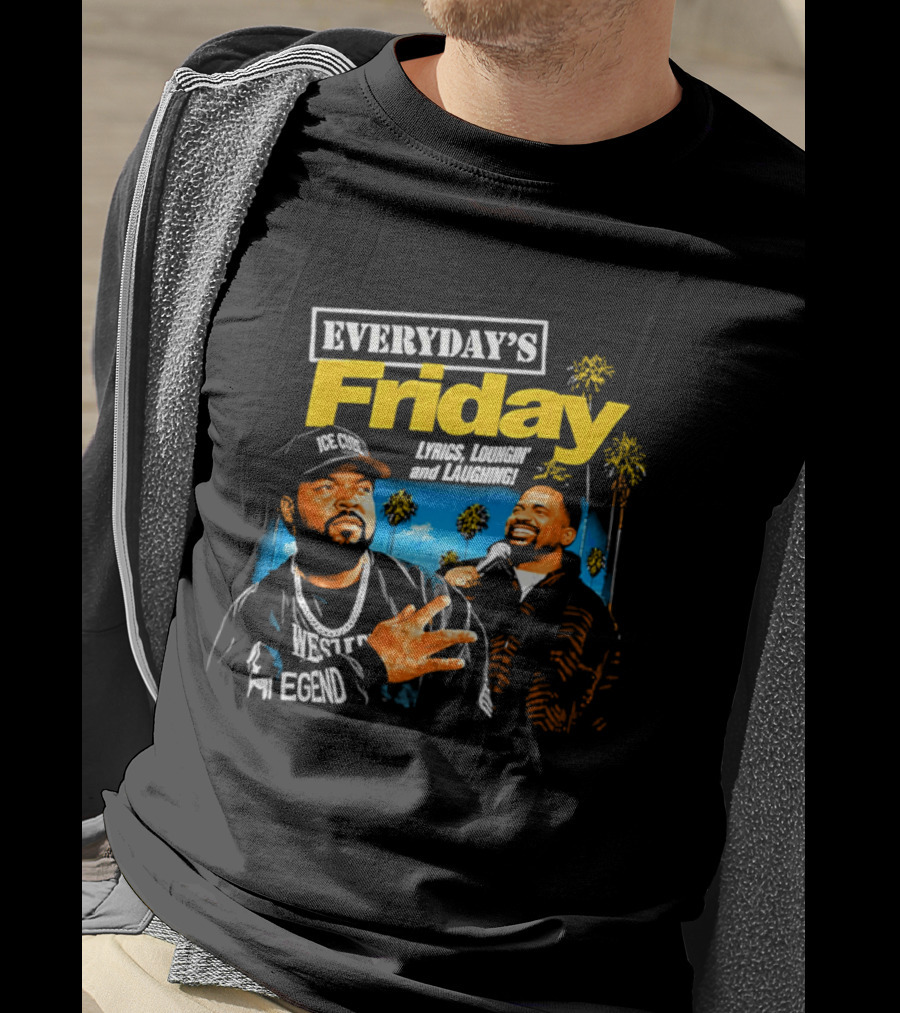 Everyday's Friday Ice Cube Laugh Now Cry Later Palms T-Shirt