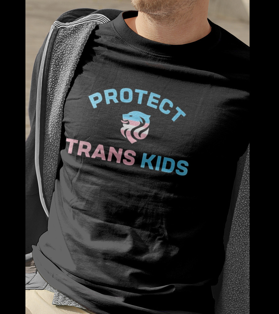 Protect Trans Kids Lion With Pink Blue Colors Megan Rapinoe T-Shirt
