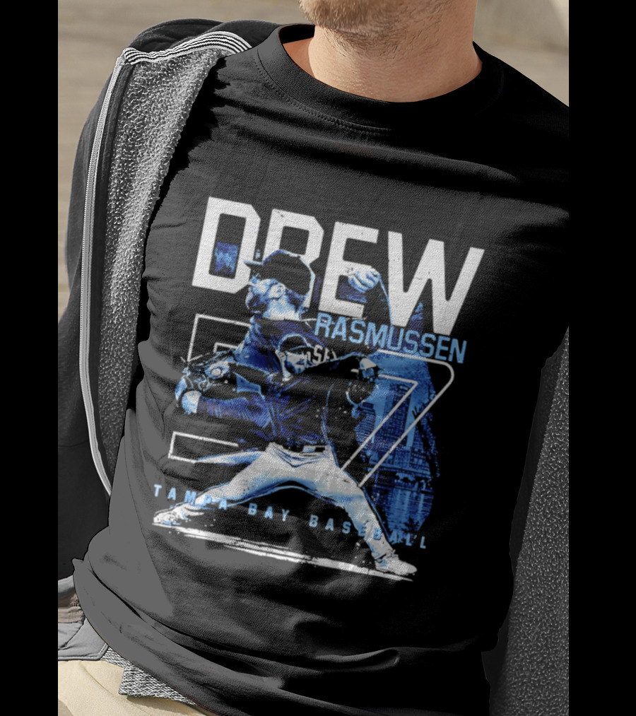 Drew Rasmussen 57 Tampa Bay Baseball T-Shirt