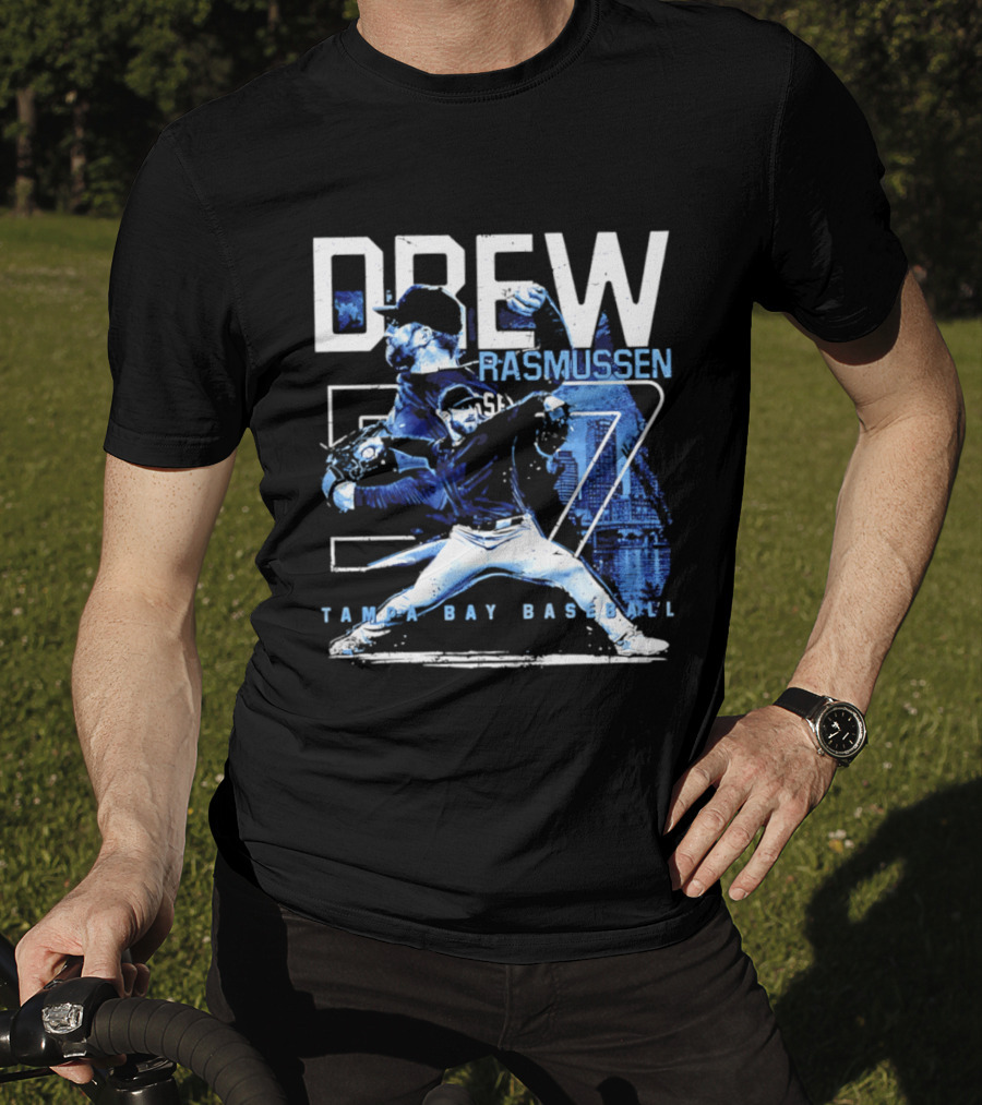 Drew Rasmussen 57 Tampa Bay Baseball T-Shirt