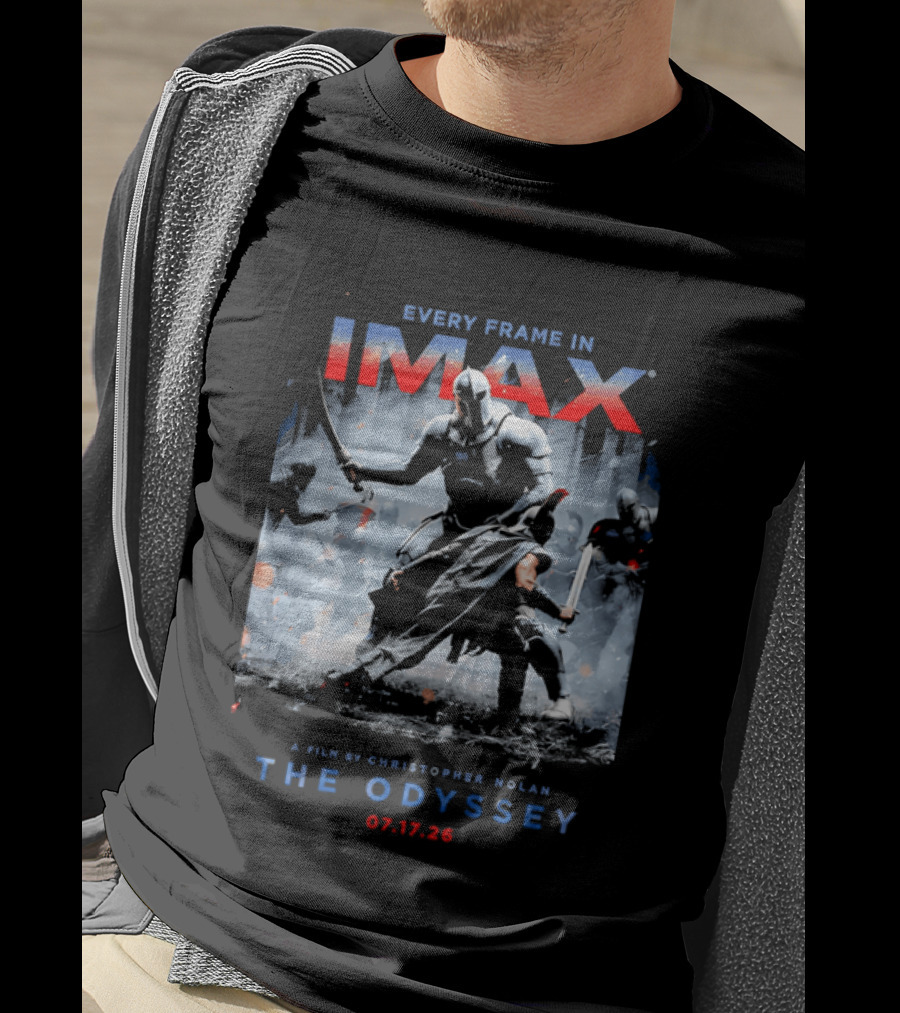Every Frame In IMAX A Film By Christopher Nolan The Odyssey 07.17.26 T-Shirt