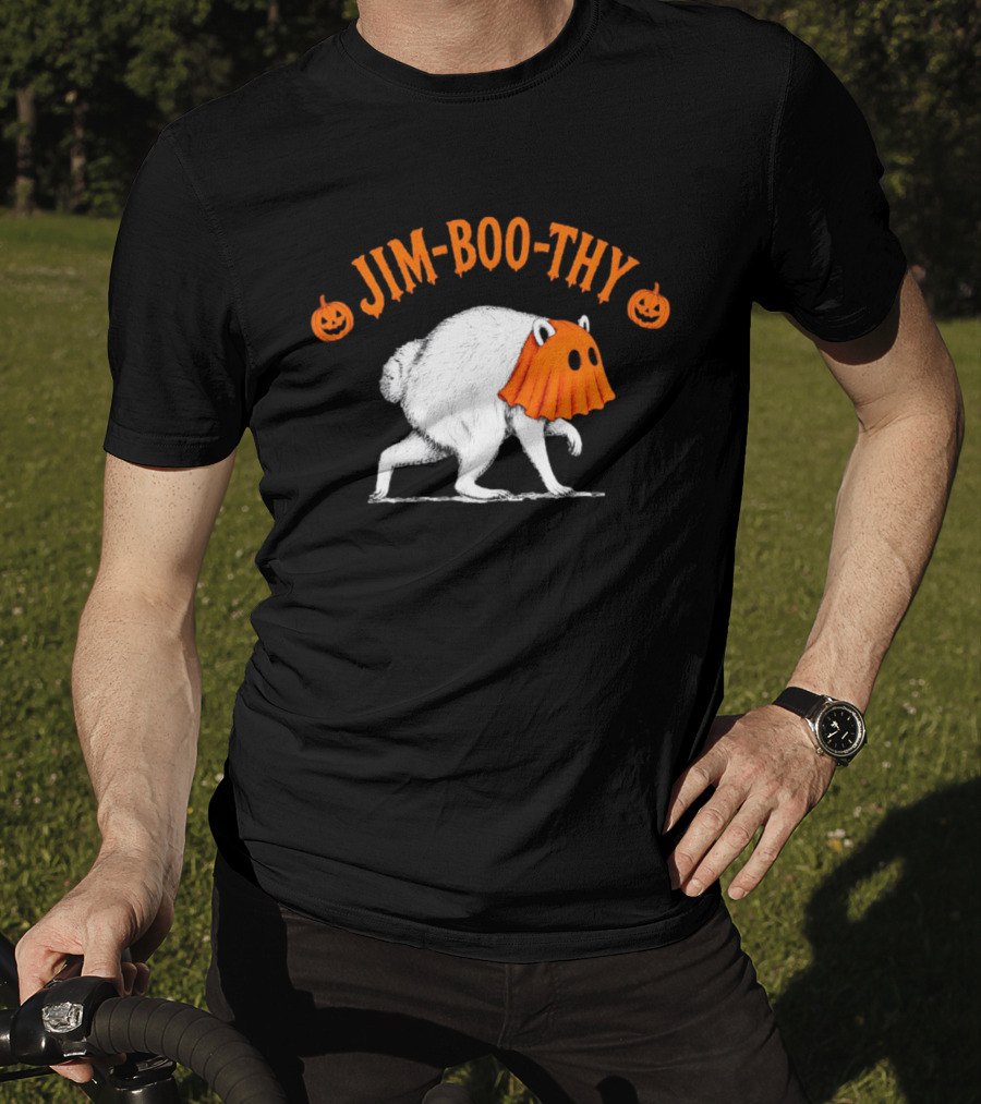 Jim Boo Thy Trash Panda Ghost Raccoon Halloween Meme T-Shirt