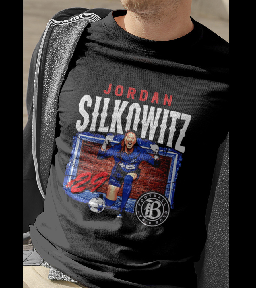 Jordan Silkowitz Bay Football Club #29 Soccer Player T-Shirt