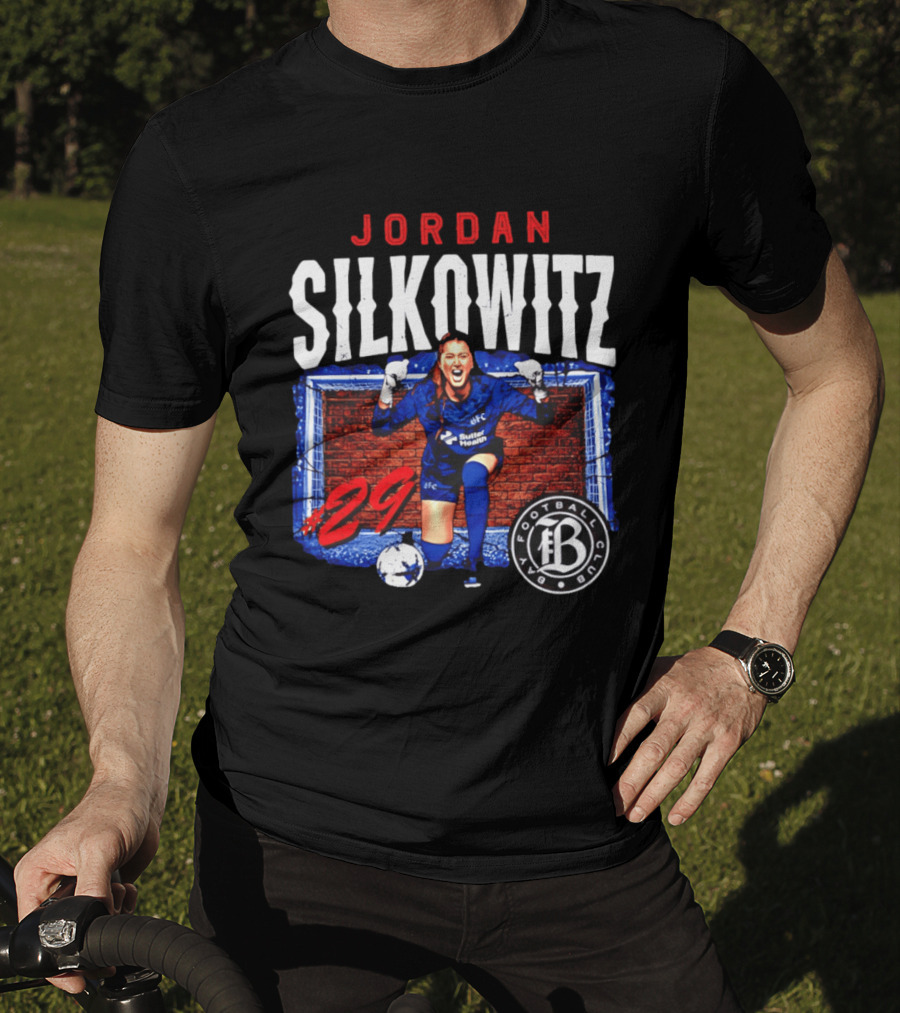 Jordan Silkowitz Bay Football Club #29 Soccer Player T-Shirt
