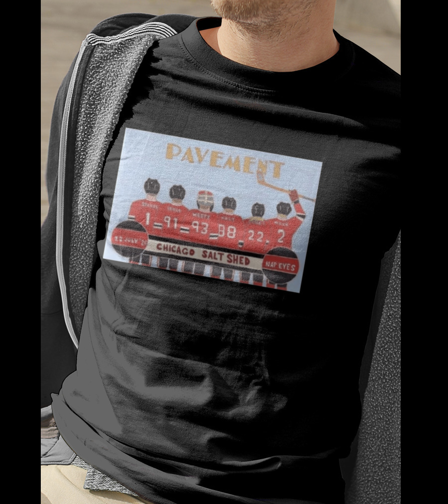 Pavement Band Chicago Salt Shed Nap Eyes July 22 2026 Hockey T-Shirt