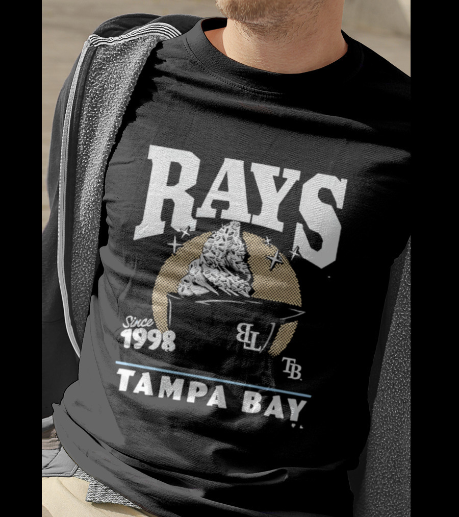 Rays Since 1998 Tampa Bay TB BL Ice Cream Baseball Helmet T-Shirt