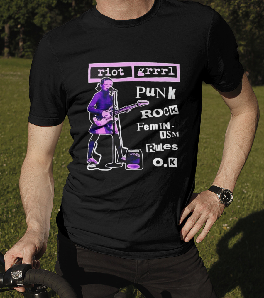 Riot Grrrl Punk Rock Feminism Rules OK T-Shirt