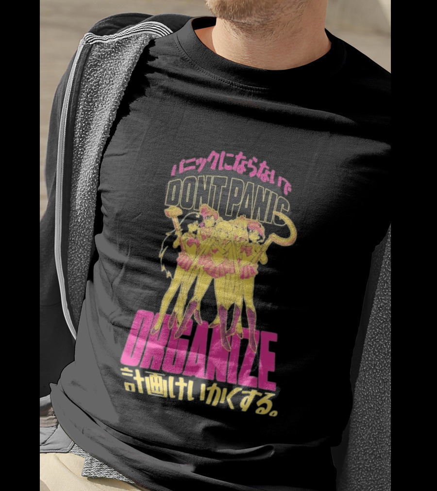Sailor Moon Don't Panic Organize Japanese T-Shirt