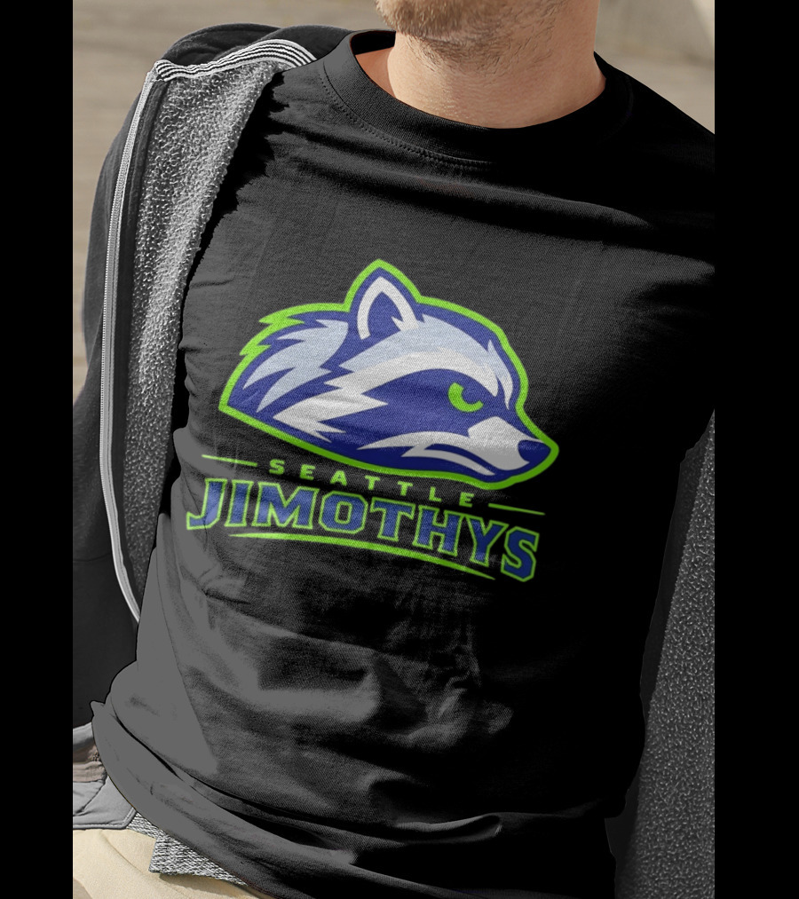 Seattle Jimothys Raccoon Trash Panda Meme Seahawks T-Shirt