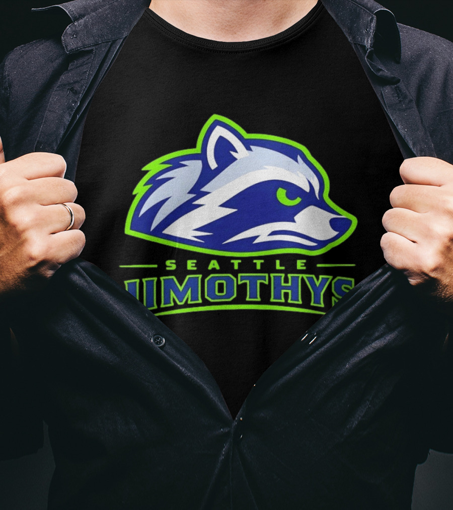 Seattle Jimothys Raccoon Trash Panda Meme Seahawks T-Shirt