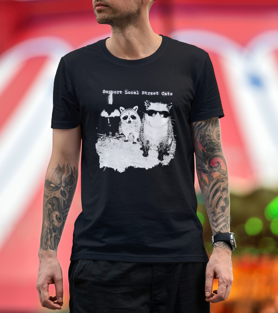 Support Local Street Cats Feline Advocacy T-Shirt