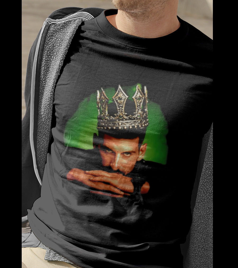 Wimbledon 2026 Novak Djokovic King/Iconic Tennis Champion T-Shirt